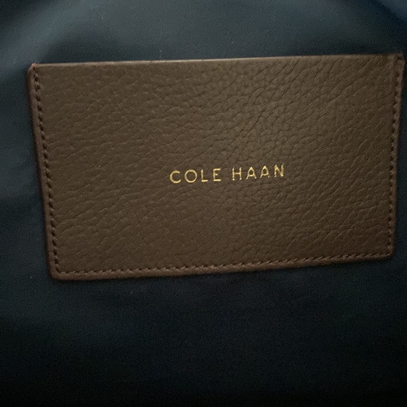 Cole Haan Brown Leather Braided Handle Bag - Picture 8 of 9